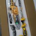 2-in-1 Cordless Pole Saw, 8 Inch Brushless Pole Chainsaws Compatibility with DEWALT 20V MAX Battery, 8 lb Lightweight, Auto Oiling, 14.8 FT MAX Extension Pole Saws for Tree Trimming(No Battery)