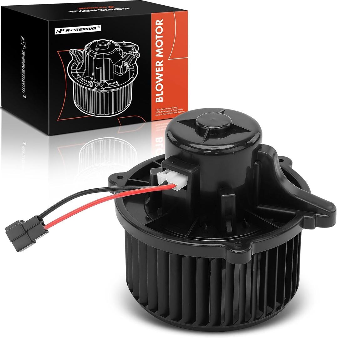 A-Premium HVAC Heater Blower Motor Assembly Compatible with Kia Vehicles - Spectra 2004-2009, Spectra5 2005-2009, L4 2.0L - Front Side, Replace# 971132F000, 971132F000