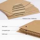Calenzana 5x7 Corrugated Cardboard Sheets Set of 200, Flat Card Boards Inserts for Crafts, Packing, Shipping, Moving, Mailing