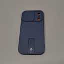 SURITCH for iPhone 17 Pro Case with Camera Control Cover, Camera Cover and Adjustable Kickstand, Compatible with MagSafe, Shockproof Bumper Protective Cases 6.3 Inch, Blue