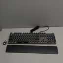 AULA F2088 Typewriter Style Mechanical Gaming Keyboard Blue Switches,Rainbow LED Backlit,Removable Wrist Rest,Media Control Knob,Retro Punk Round Keycaps,USB Wired Computer Keyboard (Black-blue switches)