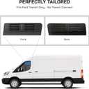 Aluminum Front Door Window Vents (Pair) for Ford Transit Van 2015-2026, Keeps Bugs Out Let Breeze in,Black