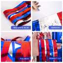 LOLStar 4th of July Decorations, 5 Pack Star Tinsel Foil Fringe Curtains