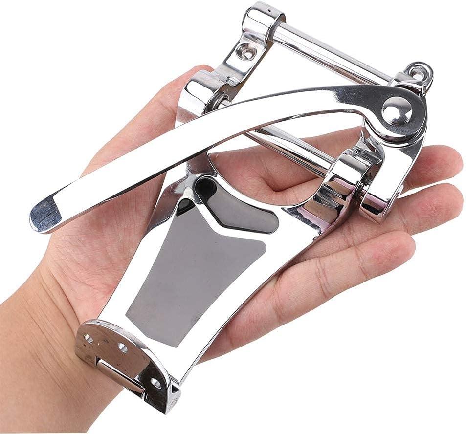 Alnicov Guitar Tremolo Vibrato Bridge Tailpiece,B7 Archtop Big Rocking Rod Pulling String Board for LP ETC Bigsby ES355