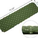 Waterproof Sleeping Pad for Camping/Backpacking/Hiking/Traveling Inflatable Sleeping Mat Ultralight Air Mattress Single Tent/Person Green ﻿