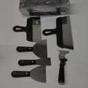 Drywall Knife Set, 7PCS Drywall Tools with Mud Pan, Stainless Steel 2 3 4 6 10 12 Knife Set Putty Knives, Taping Knives, Painter Scraper, 12 Mud Pan, Spackle Tool Kit for Repairing Work