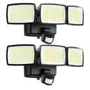 AIXPI Battery Powered Motion Sensor Outdoor Lights, 1500LM Flood Lights, IP65 Waterproof Security Motion Detector Light Wireless for Outside, Yard 2Pack