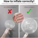 Light Up Led Balloons, 12 Packs Party Balloon Cell Battery 22 Inches 3 Modes Flashing String Lights Clear Balloon, for Birthday Wedding Decorations (Warm White)