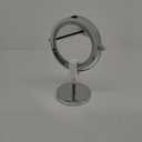 iDesign Lighted Free Standing Vanity Makeup Mirror for Bathroom Countertops - Chrome, 10" Inch (9.8"L x 7.2"W)