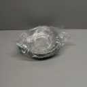 4-Piece Dinner Plates, Stainless Steel Metal Prep Plates