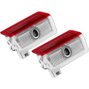 2 Pcs Non-Fading Door Light Logo, Projector Welcome Lamp Door Light Puddle lights Kit Compatible with Accessories A B C E M G GL GLA GLC GLE GLS CLASS 4dr W205 W213 W176 W166 (A/C/E/GLA/GLC/GLE/GLS)