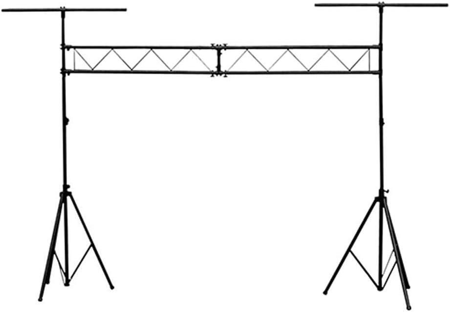 Monoprice Lighting Stand System With Truss, 220 lbs Maximum Load, Extends Up To 12.5 feet tall, 4 Feet Wide T-bars - Stage Right Series