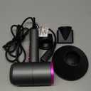 slopehill Professional Ionic Hair Dryer, Powerful 1800W Fast Drying Low Noise Blow Dryer with 2 Concentrator Nozzle 1 Diffuser Attachments for Home Salon Travel (Grey)