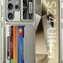 GooseBox for Samsung Galaxy S24 Ultra Wallet Case with RFID Blocking Card Holder & Camera Cover & Kickstand, Full Body Shockproof Case for S24 Ultra 6.8Inch 2024-Champagne Primary Titanium(Upgraded)