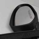 A-Premium Passenger Side Power Door Mirror - Compatible with Audi A4/A4 Quattro 2002-2008, RS4 2007-2008, S4 2004-2008 - Heated Manual Folding Black Outside Rear View Mirror - Replace# 8E1858532AA01C