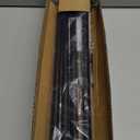 Black Curtain Rods for Windows 30 to 60 Inches with Brackets, Decorative 5/8 Inch Diameter Single Window Curtain Rod Set for Room Divider, Bedroom, Living room, Kitchen, Bathroom