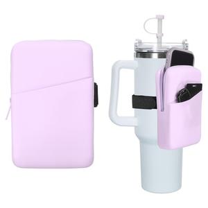 B-Well Silicone Boot and Pouch Large Universal Fit For 20/30/40oz Tumblers Pink