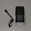 VEVOK CHEF Portable Electric Coffee Grinder,Adjustable Stainless Steel Burr Coffee Bean Mill,One-Button Grinder with USB Rechargeable,AutoStop for Espresso to French Press,for Outdoor Use(Black)