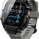 ULTIMAL Rugged Band with Case for Apple Watch 49mm, Military-Grade Shockproof Protective Strap for Men, All-in-One Outdoor Sport Watch Band Compatible with Apple watch Ultra 3/2/1 (Grey)