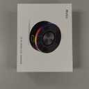 MuGo Bluetooth Shower Speaker, 360 HD Stereo Sound, IPX7 Waterproof Wireless Speaker Bluetooth 5.3 with RGB Lights, Suction Cup and Microphone, Small Shower Radio for Home/Party/Outdoor/Gifts (Black)