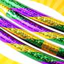 Gemscream 12 Pack 24 inch Exercise Hoop Plastic Glitter Hoop Obstacle Course Ring Toy for Adult Party Gymnastic Playing for Parade Decoration Games Performance Outdoor Sports
