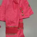 Wicked Wonderland Bridget Pink Costume Queen of Hearts Halloween Outfit with Jacket Dress & Accessories (Pink, S)