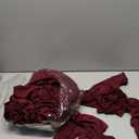 Moukeren 50 Pcs Spandex Chair Sashes Bows Stretch Chair Bands Slider Sashes Elastic Ties Ribbon Covers for Wedding Party Events Ceremony Birthday Banquet Decorations(Jujube Red)