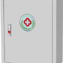 Wall-Mounted Medicine Cabinet, Large Latching First Aid Cabinet for Safe Storage of Medications, First Aid Kit for Home, Bathroom, Office, School, 16.5 x 6.6 x 21.5 Inch (Gray)
