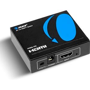 OREI UltraHD 4K @ 60 Hz 1 x 2 HDMI Splitter 1 in 2 Out (2 Port) 4:4:4 8-bit - Does Not Bypass HDCP, 18 Gbps, 4K HDMI Splitter
