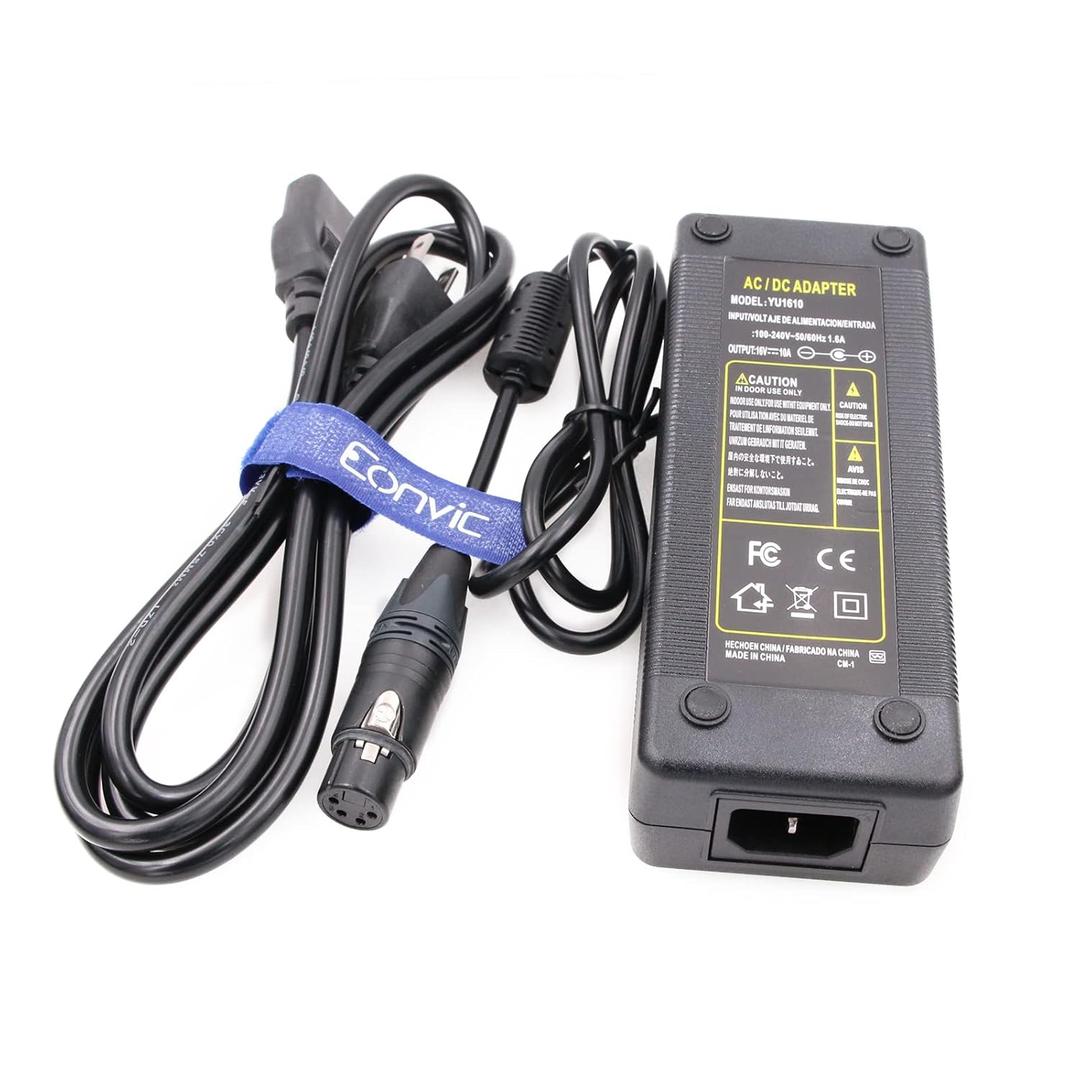 Eonvic 16V 10A XLR 4 Pin Female AC DC Power Supply Adapter for Canon C500 MKII / C700 Sony F55 Panasonic GH4 Blackmagic