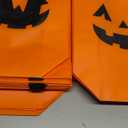 KERINGO 24 PCS Halloween Candy Bags Reusable Non Woven Treat Gift Bags Pumpkin Tote with Handles Bulk For Halloween Themed Trick or Treat Party Favors Supplies