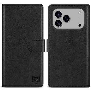 ZZXX for iPhone 17 Pro Max Wallet Case Magnetic Closure 6.9 inch,Black