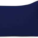 Youth Pillowcase 16" x 22" Size Pack of 2 Pieces Kids Travel Pillow Cover Envelope Closure 500 Thread Count 100% Egyptian Cotton & Hypoallergenic Fits Pillows Sized 12x16, 13x18 or 14x19 Navy Blue