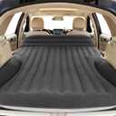 Ciremiv SUV Air Mattress, Double-Sided Thick Flocked Car Air Mattress with Built-in Pump & Pillow, Complete Sleeping Accessories for Auto Camping & Road TripsDark Coffee