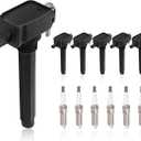 UF648 Set of 6 Ignition Coil Packs & Spark Plugs Compatible with Dodge Avenger Challenger Charger Journey Chrysler 200 300 Ram 1500 C/V ProMaster 1500 2500 3500 Volkswagen 3.6L Replace# C1791