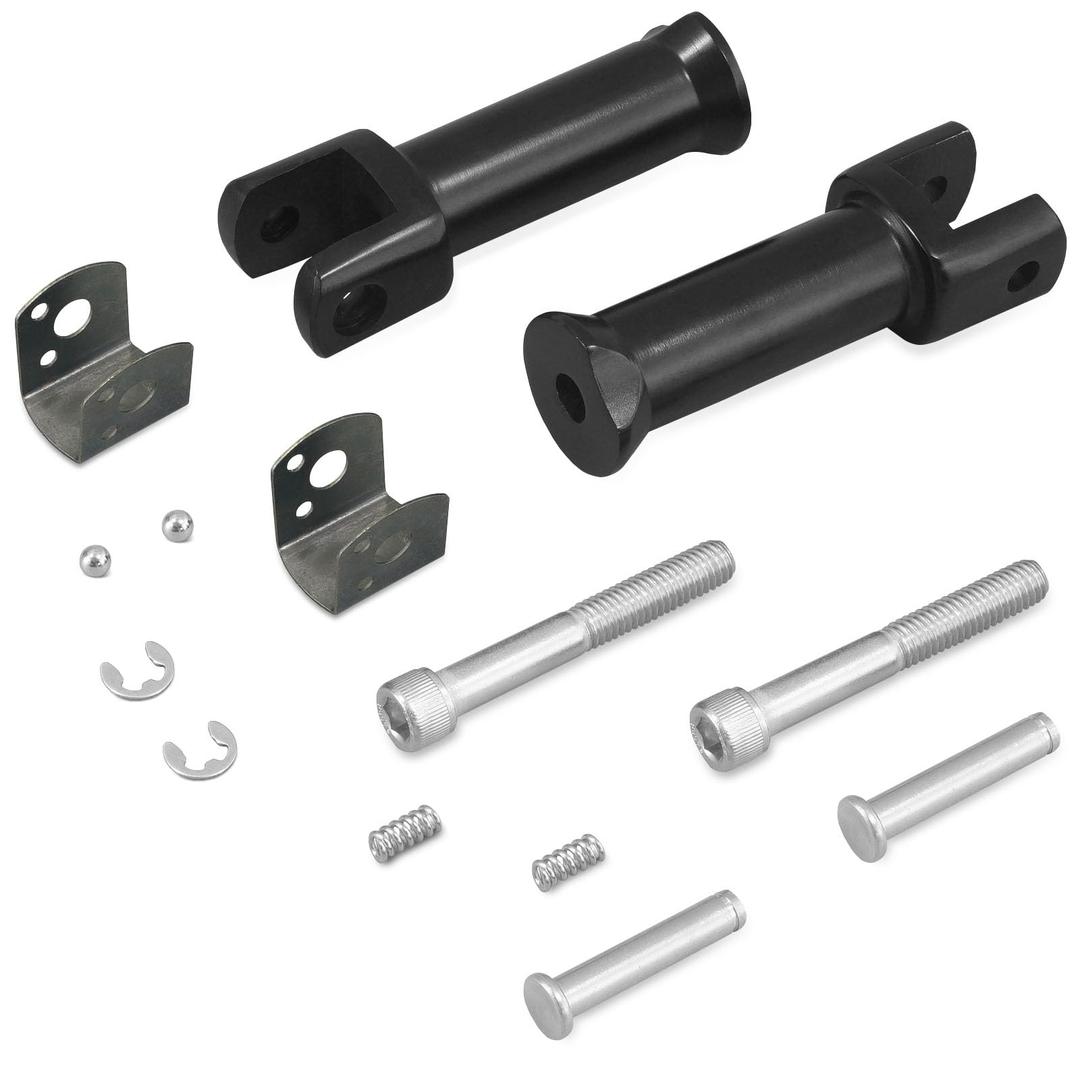 Harvards Chrome Passenger Peg Mount Footpeg Supports for Harley Softail Models 2018-2025 Deluxe Fat Boy Heritage Sport Glide Softail Slim Street Bob Breakout Low Rider Models