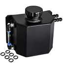 FlyOX Coolant Radiator Overflow Aluminum Tank Reservoir Expansion Catch Can 1L Universal, Black