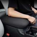 AOMSAZTO Console Armrest for Toyota RAV4 2019 2020 2021 2022 2023 2024 2025 Middle Leather Console Cover Black