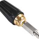 YAMATIC Pressure Washer Turbo Nozzle with Stainless Steel Filter, 4000 PSI Power Washer Turbo Tips with 1/4" Quick Connect, 360 Degree Rotating Nozzle Replacement For MTM, Ryobi, Simpson, and More