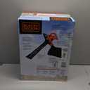 BLACK+DECKER Corded Leaf Blower Leaf Vacuum and Leaf Mulcher 3-in-1, Up to 230 MPH, 12 Amp Handheld Blower and Vacuum Combo (BV3600)