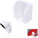 Wall Mount for Google Nest Wired 2nd Generation Security Camera - Adhesive & Screw-in, Easy Slot-in Design (White) by Brainwavz