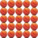 60 Pcs Mini Basketball Stress Balls Mini Basketball Party Favor 2.5'' Inch Mini Foam Sports Ball Squeeze Ball Anxiety Stress Relief for Basketball Party Sports Game Kid Prize Carnival School Gift