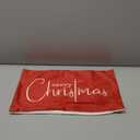 RABUSOFA Christmas Pillow Covers 12x20 Red Velvet Merry Christmas Saying Winter Decorative Throw Pillow Cases,Farmhouse Holiday Xmas Decorations Lumbar Cushion Covers Soft for Couch Sofa Red