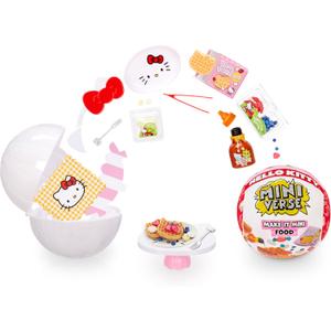 MGA's Miniverse Make It Mini Food Hello Kitty Mini Collectibles, Sanrio, Mystery Blind Packaging, DIY, Crafts, Resin Play, Replica Food, Novelty, NOT Edible, 8+