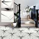 MORCART Upgraded 20PCS Peel and Stick Floor Tile, Hexagon Waterproof Vinyl Flooring Covers 12.6 Sq Ft, DIY Removable Flooring for Bathroom, Kitchen, Bedroom, Stairs, Entryway (11.8" x 10.2", Royal White)