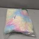 Rainbow Fluffy Round Area Rugs 3Ft Kids Rugs for Girls Bedroom, Soft Unicorn Rug Small Round Carpet Plush Shaggy Circle Rug Pink for Girls Room Nursery Baby Playroom Unicorn Home Decor (2'11" (Round))