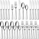 Stapava 20 Piece Silverware Set, Food-Grade Stainless Steel Flatware Sets for 4 Mirror Polished Cutlery Utensil Sets Include Dinner Knives Spoons and Forks Set Dishwasher Safe for Home Restaurant