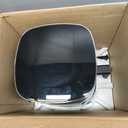 Sweetcrispy Air Fryer 6QT with Window, Square Airfryer Oven 12-in-1 for Family, 400F Rapid Air Crispy Technology, Roast Bake Dehydrate, Nonstick & Easy-Clean Basket,Grey