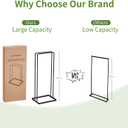 EASTTOWEST Hanger Organizer Stacker 2 Pack,Clothes Hanger Storage Rack Holder for Closet Laundry Room,Holds up 110 Wire Hanger