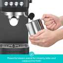 CASABREWS 3700 Essential Espresso Machine 20 Bar, Professional Espresso Coffee Machine with Steam Milk Frother, Coffee Maker Cappuccino Latte Machine with 43.9oz Removable Water Tank, Black